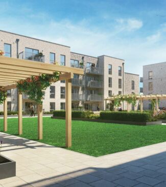 CGI Block A Courtyard