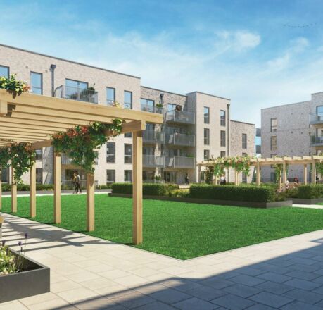 CGI Block A Courtyard