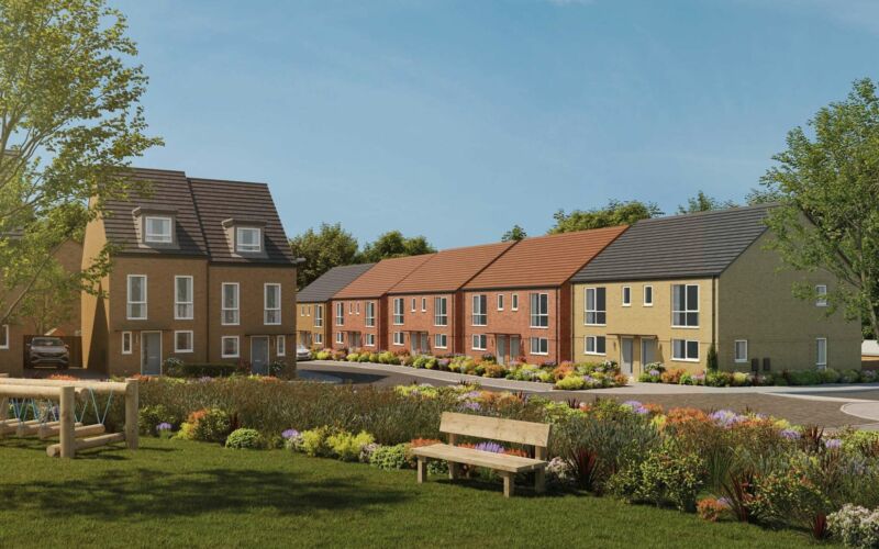 CGI Harbour Village Streetscene The Village Green